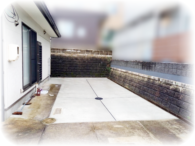 広島市の住宅のコンクリート工事の完成写真