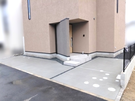 広島市の新築住宅で施工した外構工事の完成写真