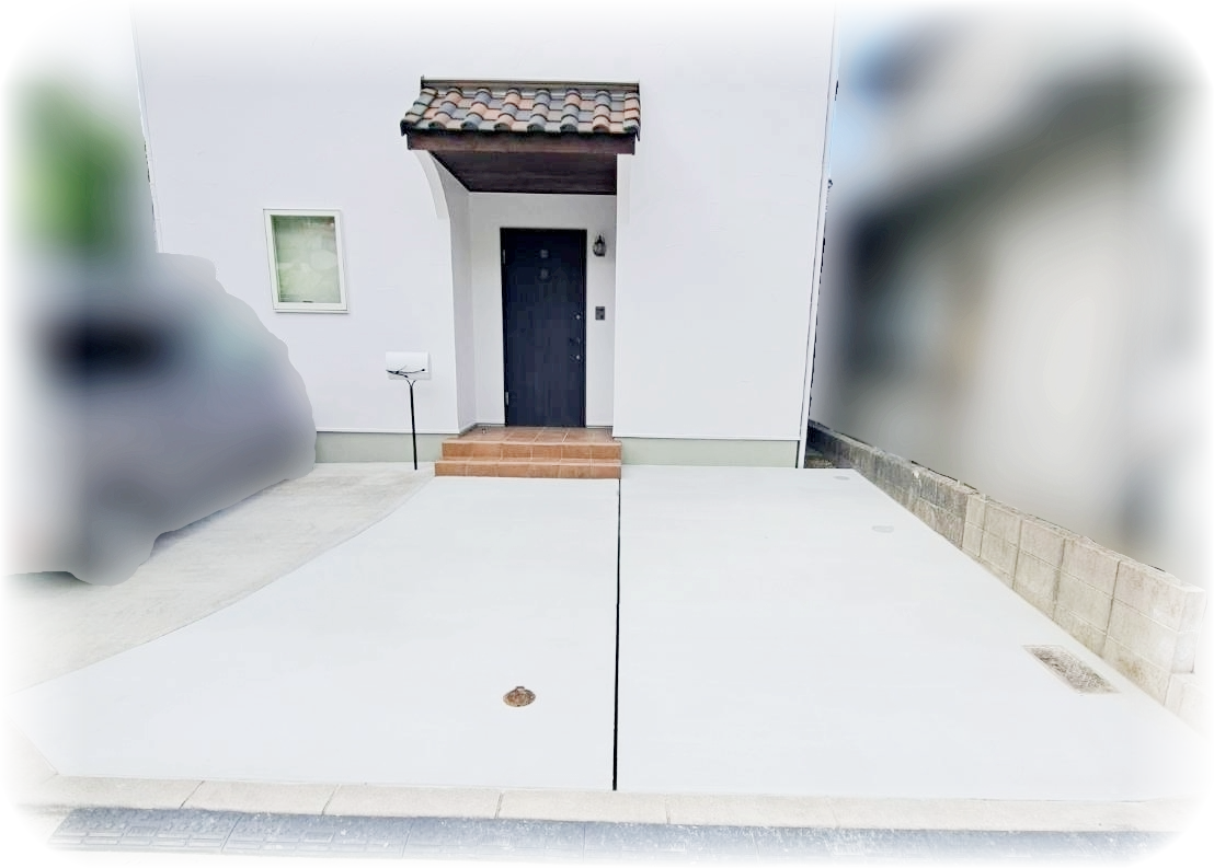 広島市で行った土間コンクリート工事の完成写真